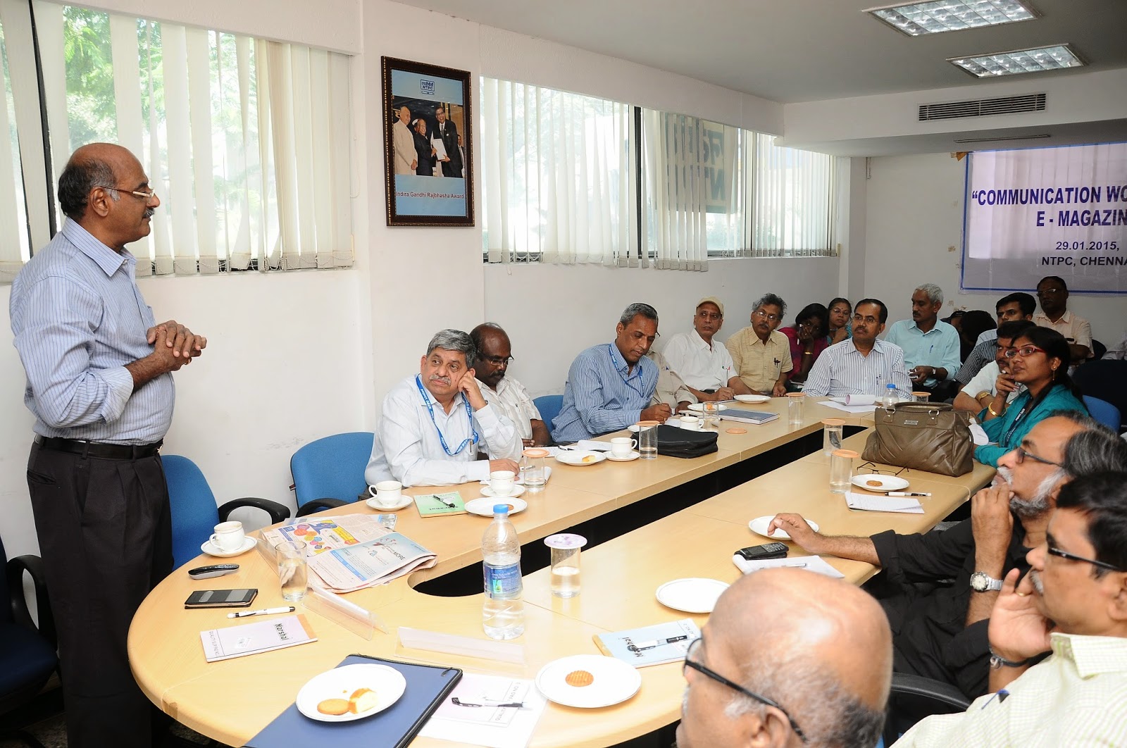 Prime Point Srinivasan addressing NTPC officials