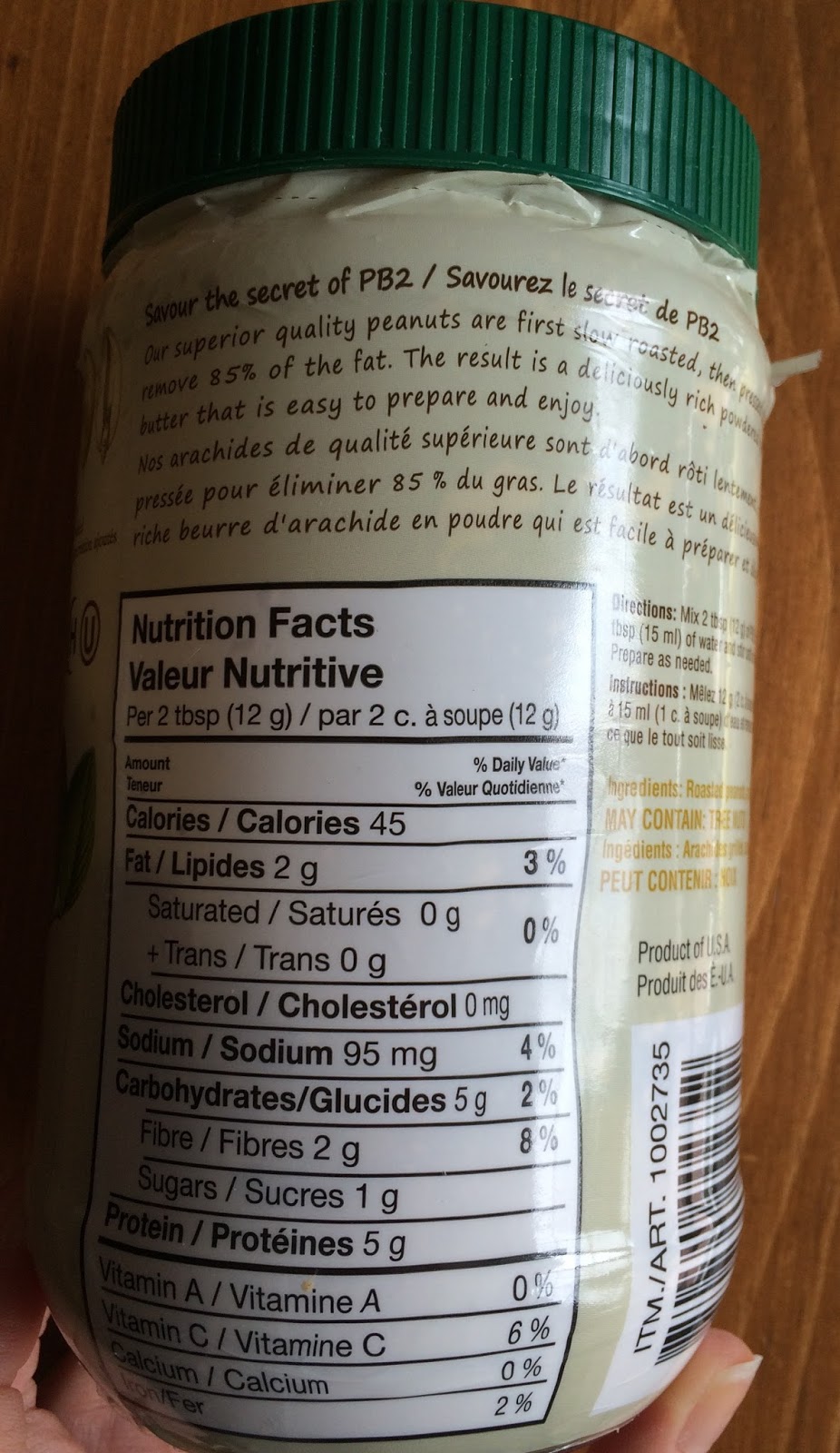 Fringues Popote Action Beurre D Arachide En Poudre Pb2