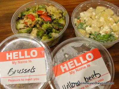 pre-packaged salads at Market & Rye in San Francisco