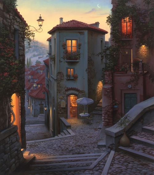 06-Campobasso-Evgeny-Lushpin-Scenes-of-Realistic-Night-Time-Paintings-www-designstack-co