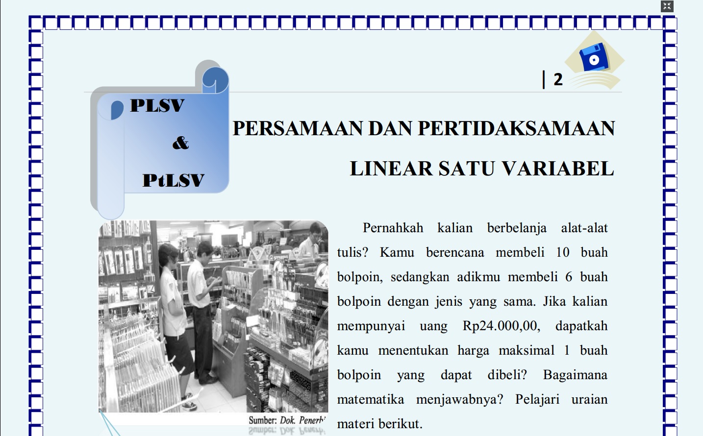 Contoh Soal Cerita Program Linear 2 Variabel