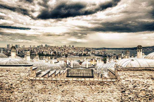 Panorama dalla Beyazit Camii-Istanbul