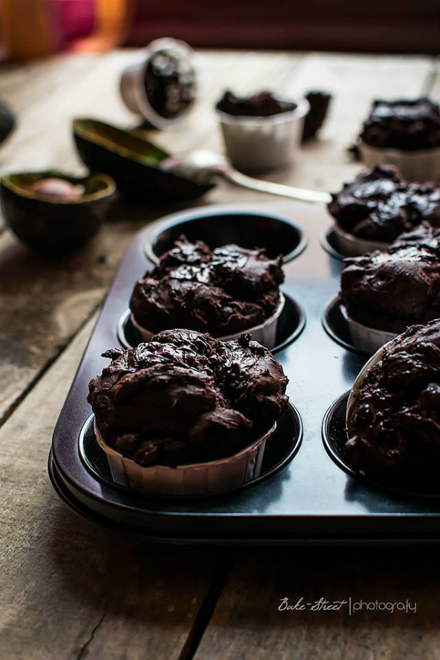 muffins de aguacate