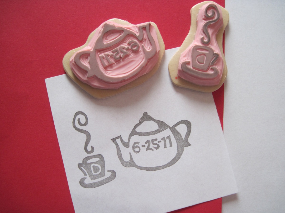 Getting Hooked More Custom Hand Carved Rubber Stamps