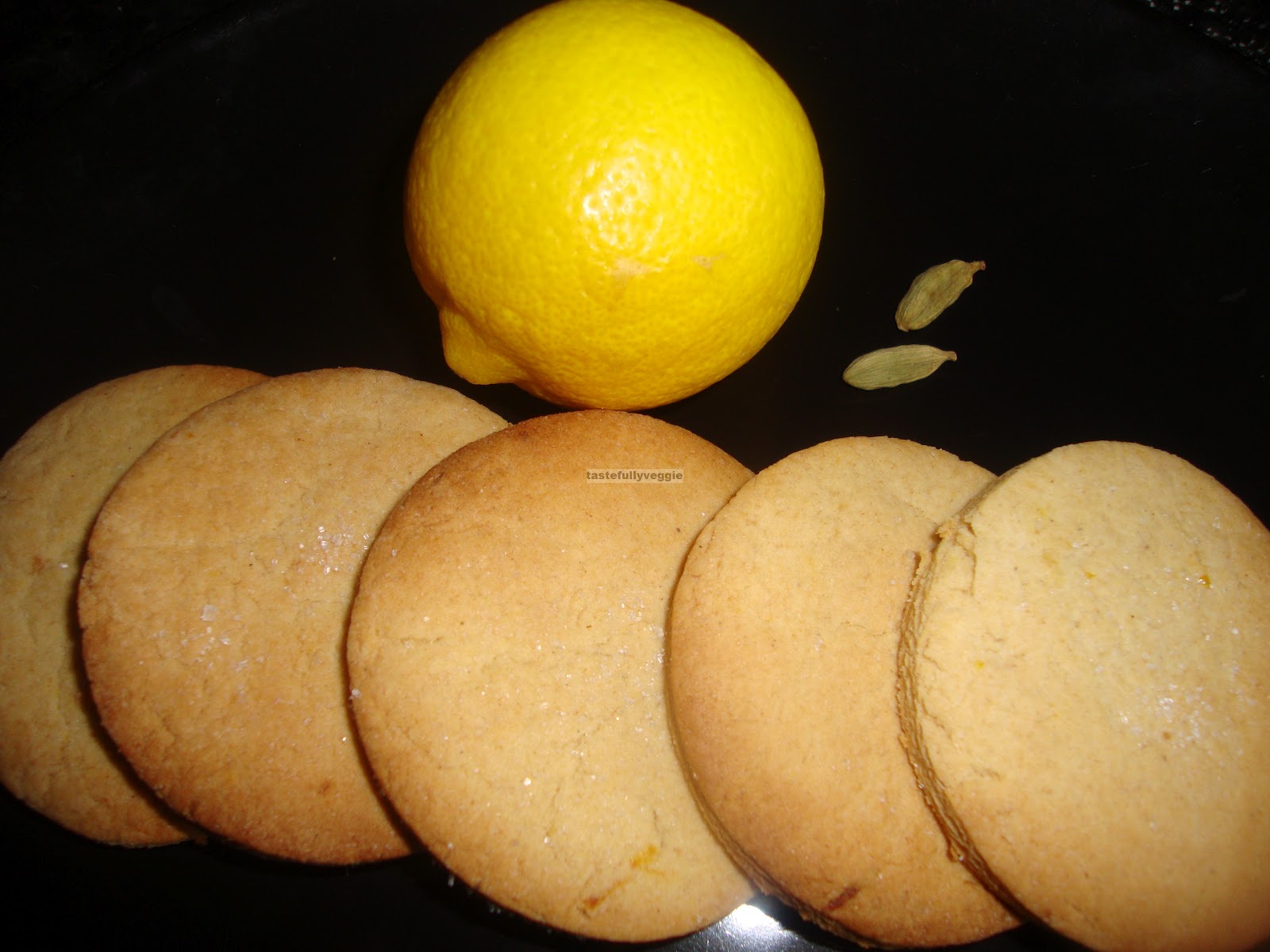 Tastefully Veggie Lemon Biscuit (eggless)