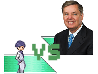 VS Lindsey Graham The Wonderful 1237 versus vs Lindsey Graham endorsement minigame fight screen