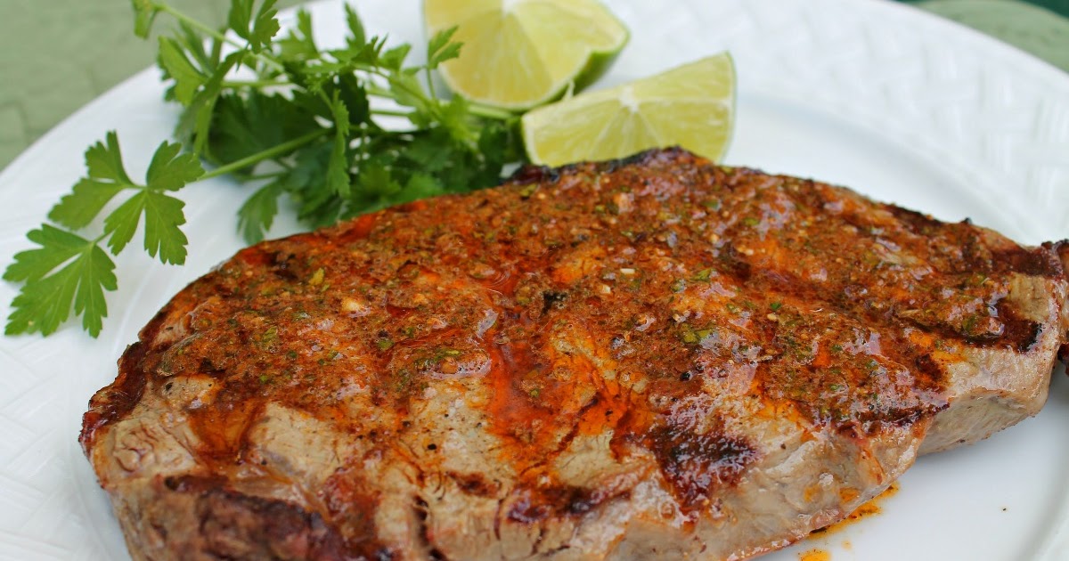 CuminRubbed Grilled Steaks with ChiliLime Butter JustOneDonna