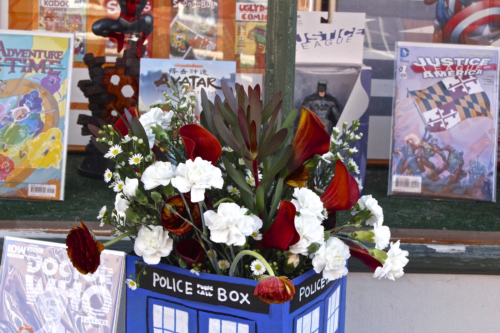 figs flowers food MAY BASKETS on Main Street, Annapolis, MD