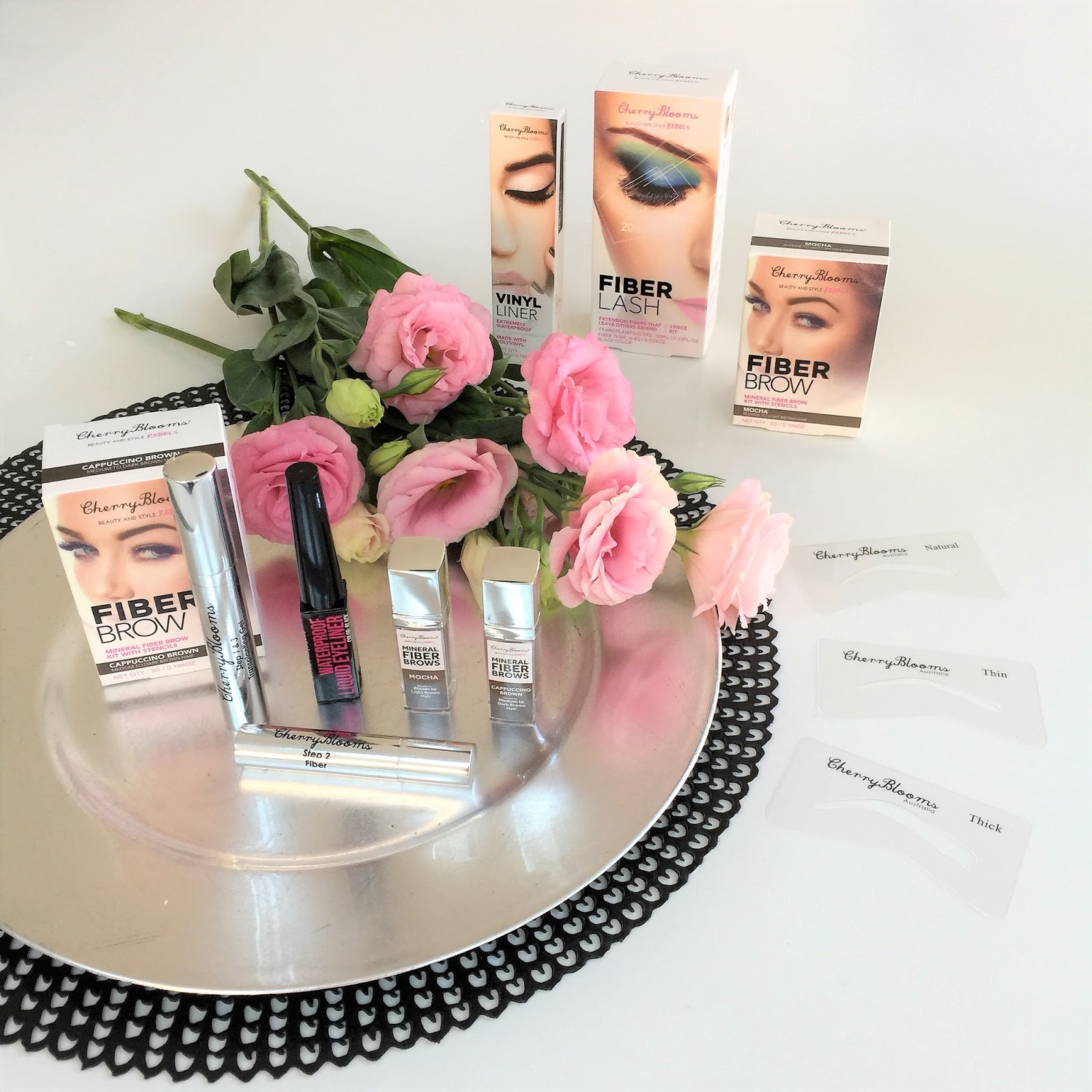 PRODUCT REVIEW CHERRY BLOOMS FIBER BROW, FIBER LASH AND VINYL LINER