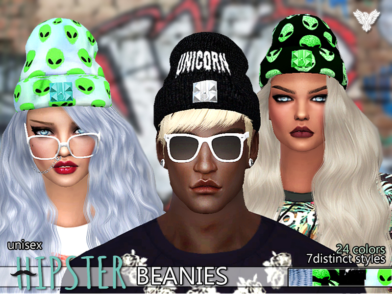 Sims 4 CC's The Best Beanies by Pinkzombiecupcakes