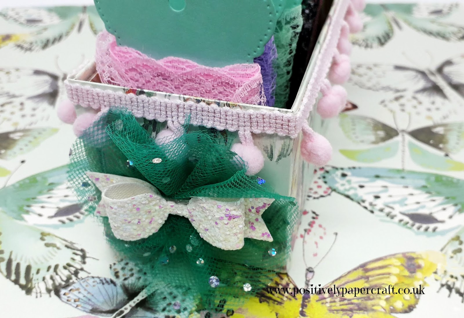 Positively papercraft Easy Ribbon Storage Box