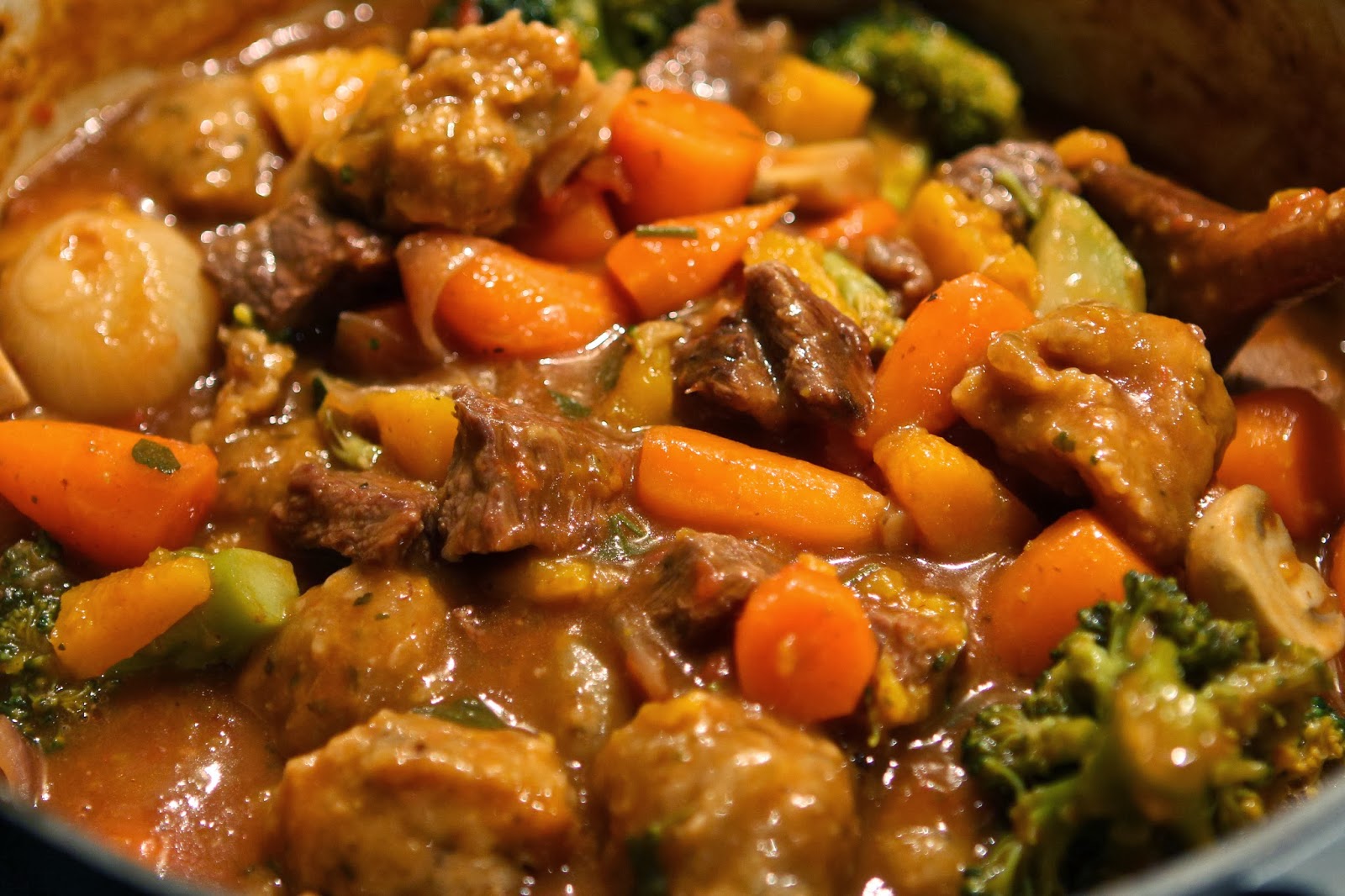 Gluten Free Alchemist Beef Casserole with Gluten Free Dumplings