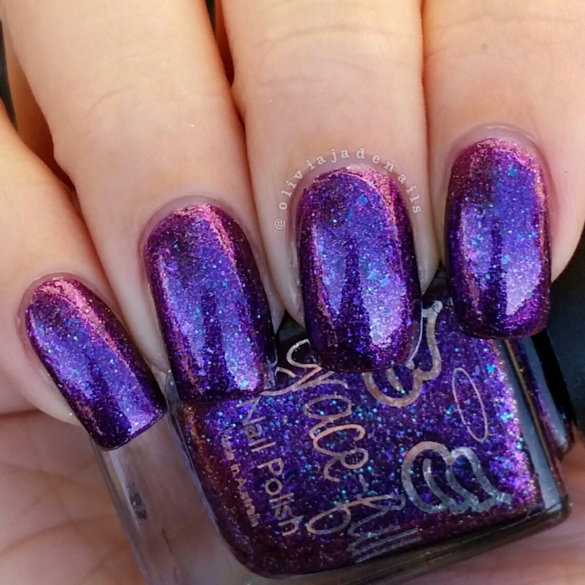 Grace-full Nail Polish I'm Smad swatched by Olivia Jade Nails
