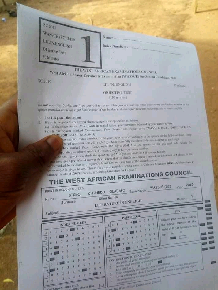 Waec english question and answer 2018 image