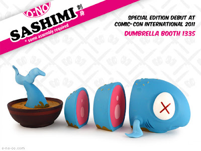 San Diego Comic-Con 2011 Exclusive Blue O-No Sashimi Vinyl Figure by Andrew Bell