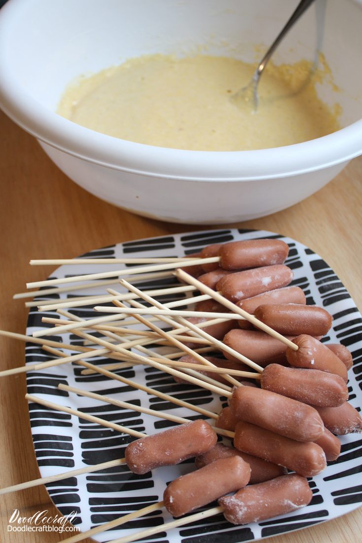 Doodlecraft How to Make Corn Dogs Chinese Year of the Dog