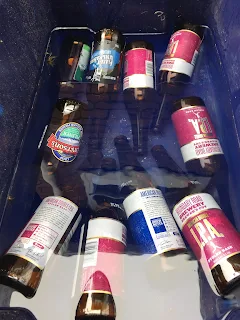 soaking beer labels to remove them