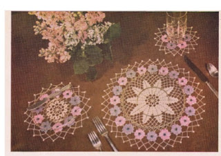  Floral doilies to crochet