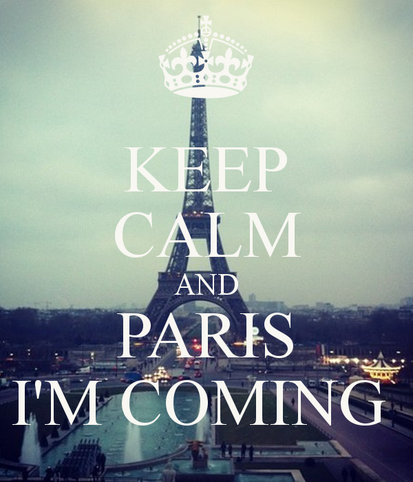You arrive in Paris tomorrow Evening..
