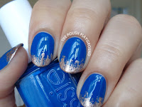 43+ Blue Nails Gold Coffin Pictures