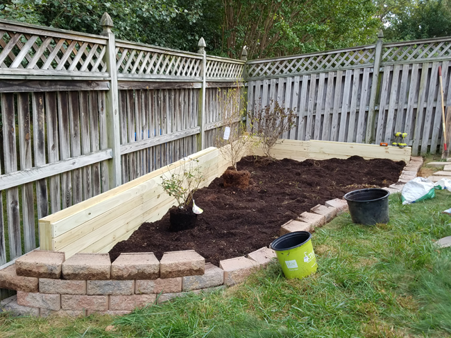 Raised Garden Bed Against Fence | Raised garden, Garden beds, Raised