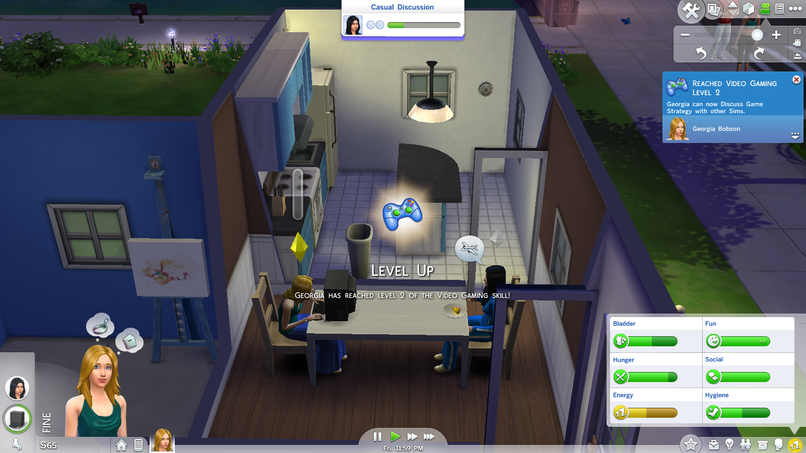 The Sims 4 multi-tasking doing two things at once