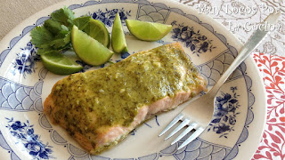 Salmón al Horno con Cilantro y Lima