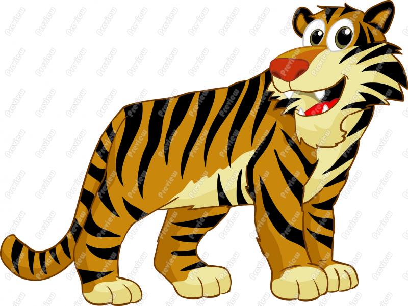 cartoon tiger clip art free - photo #5