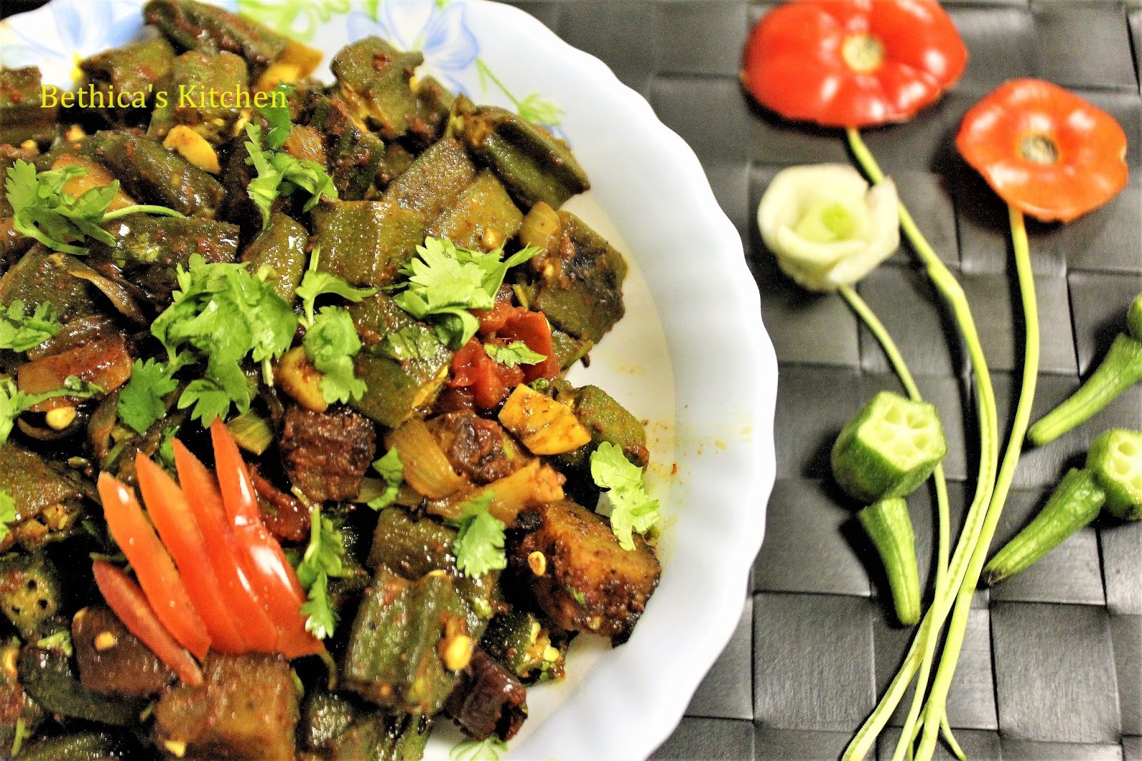 Bethica's Kitchen Flavours Okra Tomato Curry