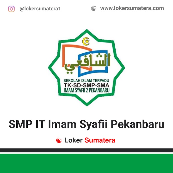 Lowongan Kerja Pekanbaru, SMP IT Imam Syafii 2 sebagai Guru. Deadline 8 Desember 2021 Lowongan Kerja Pekanbaru, SMP IT Imam Syafii 2 sebagai Guru. Deadline 8 Desember 2021