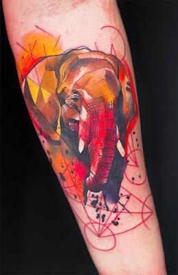 elephant tattoo idea