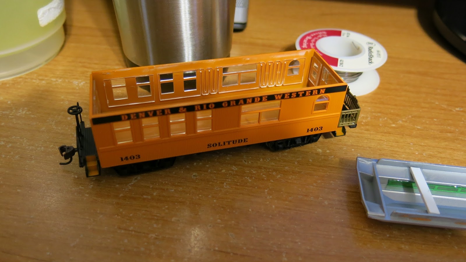 Geared Steam Adding Blackstone lighting to an Athearn/MDC Shorty