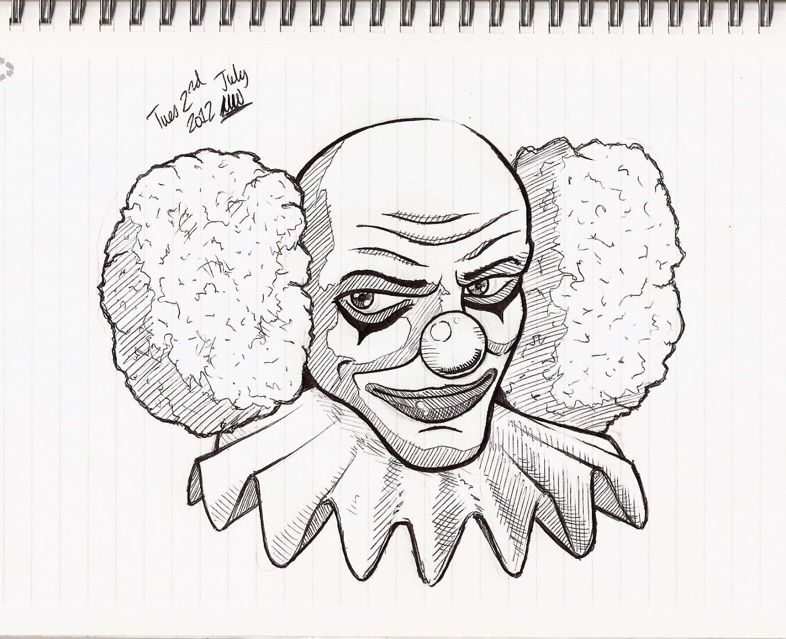 Martins picture a day blog day 155 monday 2nd july 2012 scary clown