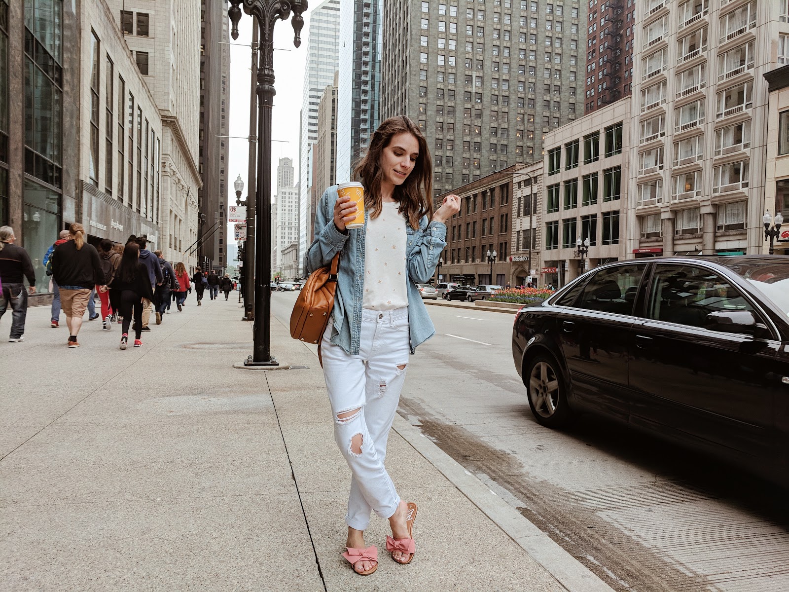 Women's White Distressed Jeans Women's White Distressed Jeans