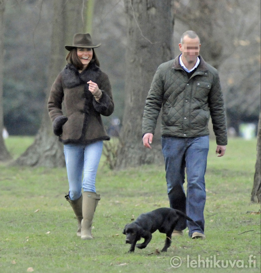 Duchess Kate: Kate Takes Lupo For A Stroll Around Kensington Gardens