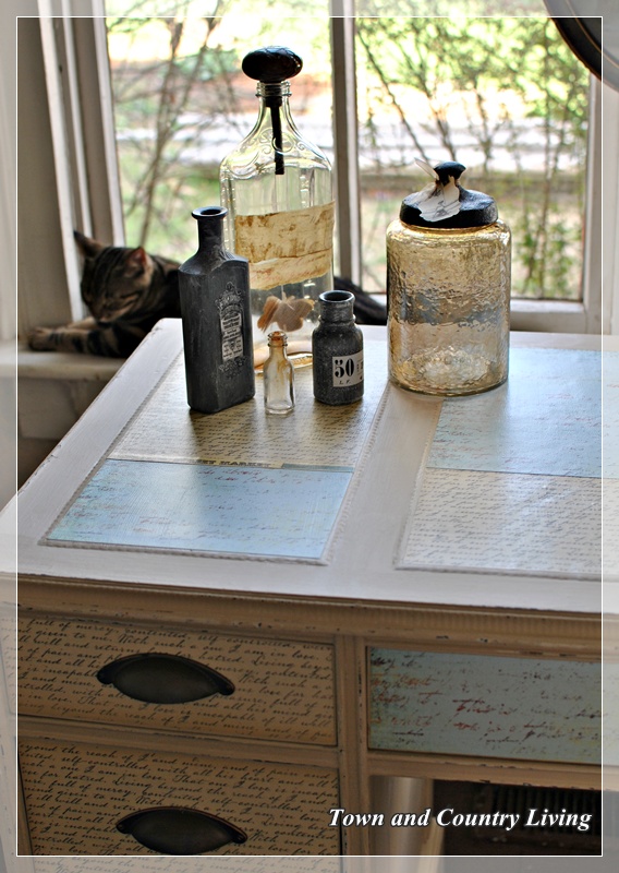 Decoupage Desk Town Country Living