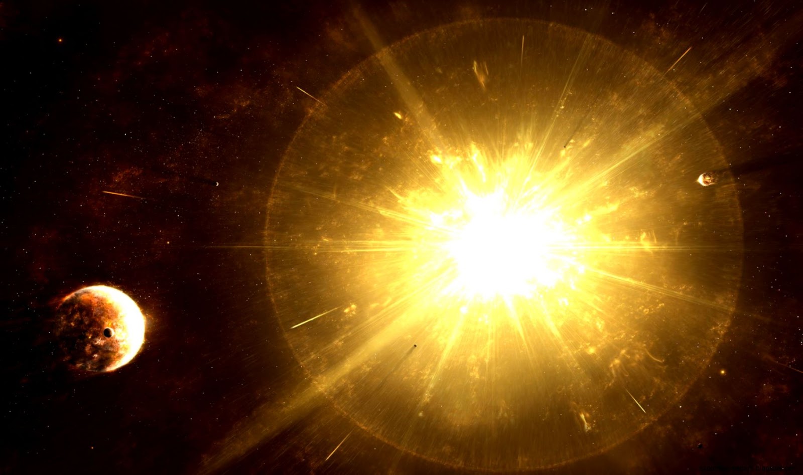 Outer Space Explosion