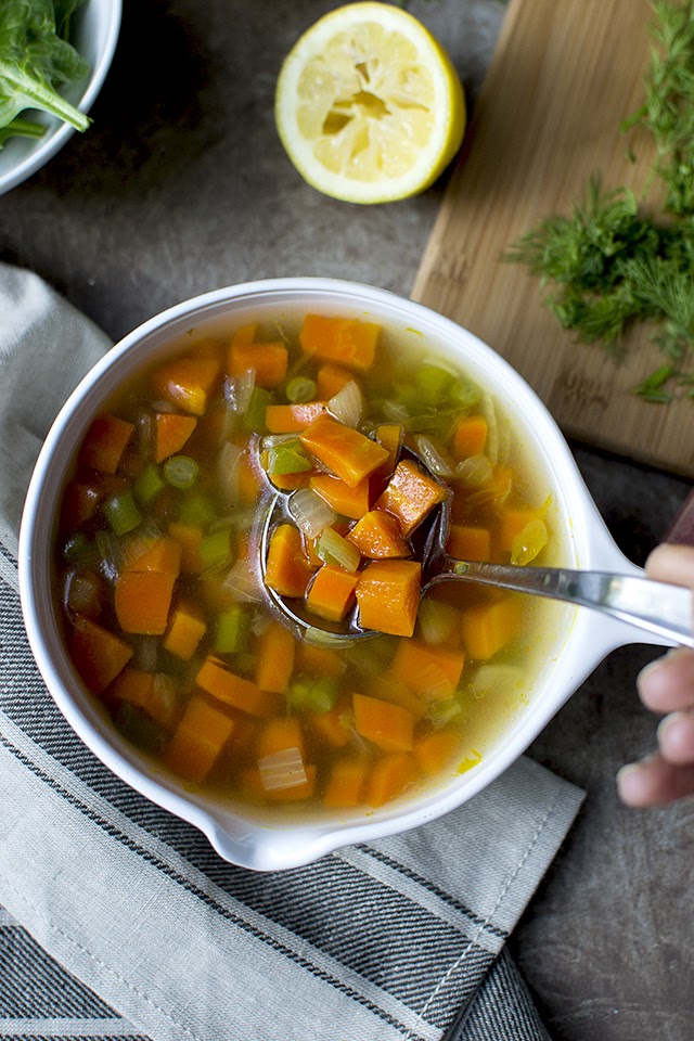 Detox Soup with Carrot & Green Beans
