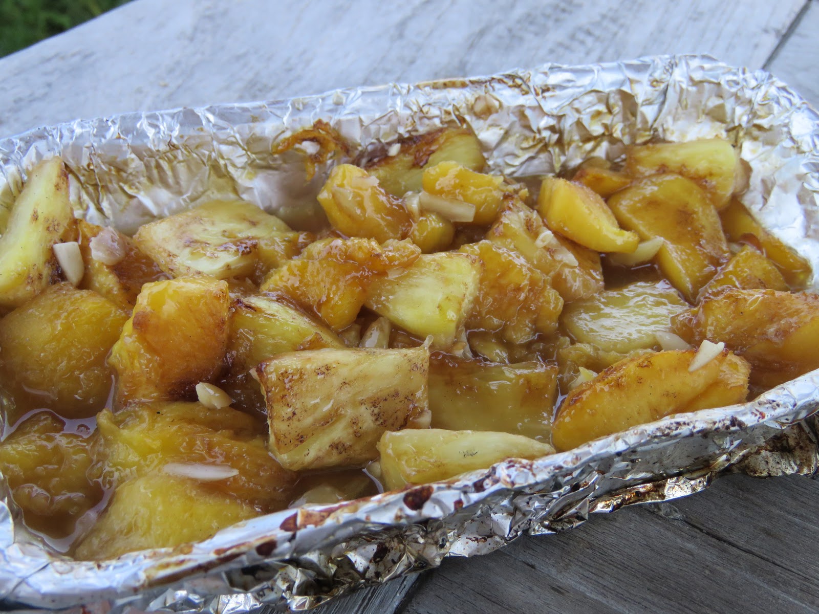 Lekker en leuk! Nectarines van de bbq