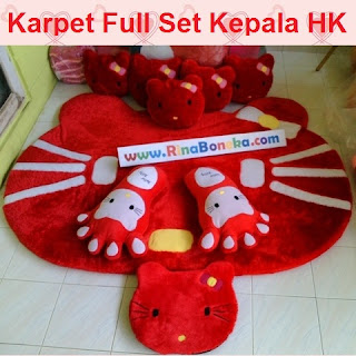 karpet full set kepala hello kitty online termurah