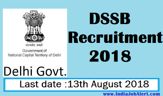 DSSSB Recruitment 2018 || Apply for Pharmacist, Nursing Officer, Occupational Therapist, Technical Asst & Other – 1650 Posts  