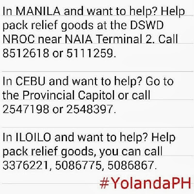 Ways to Help YolandaPh victims