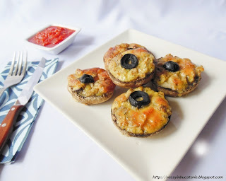 Ciuperci umplute cu branza