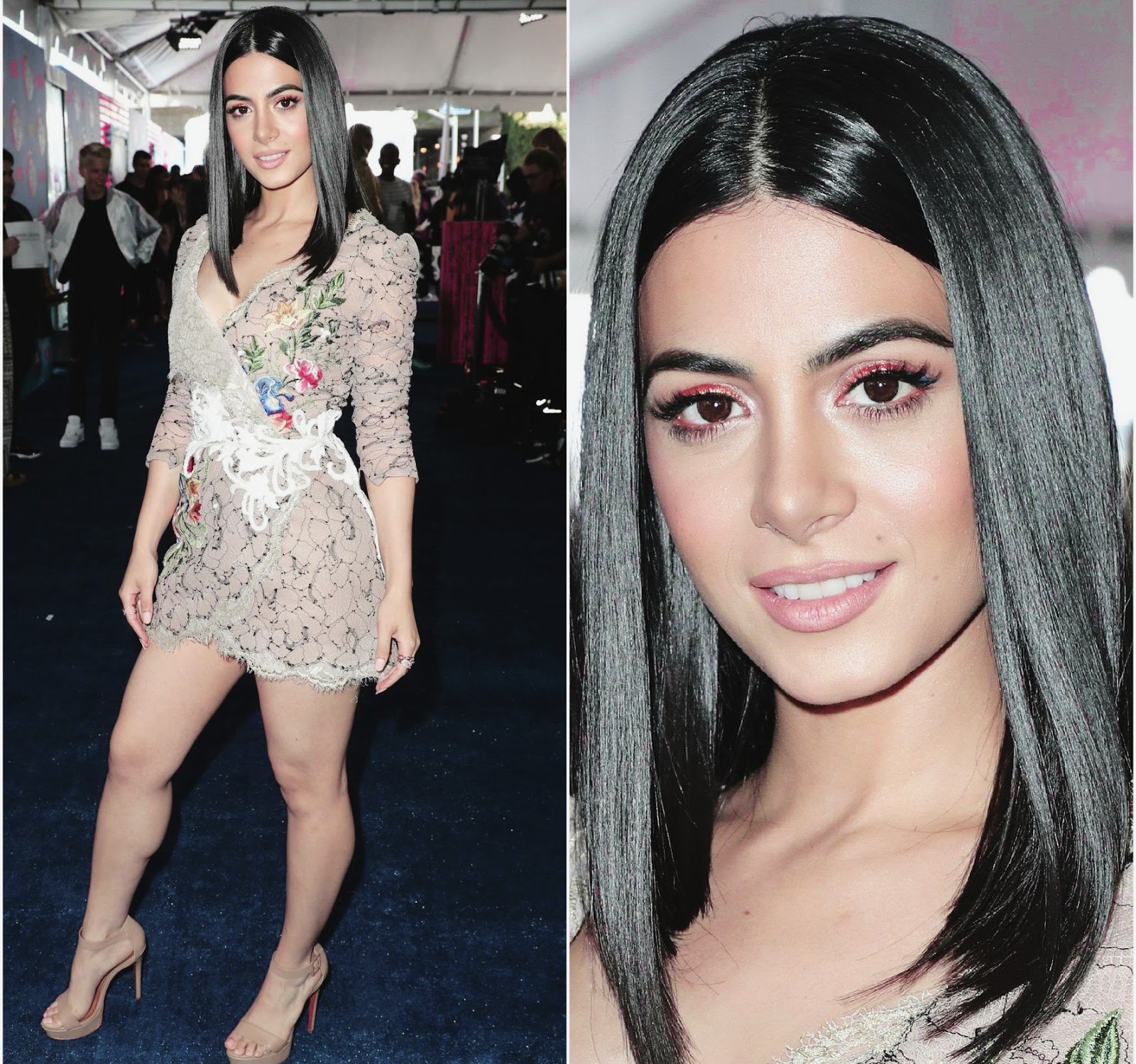 Emeraude Toubia arriving at the Teen Choice Awards 2017 at Galen Center