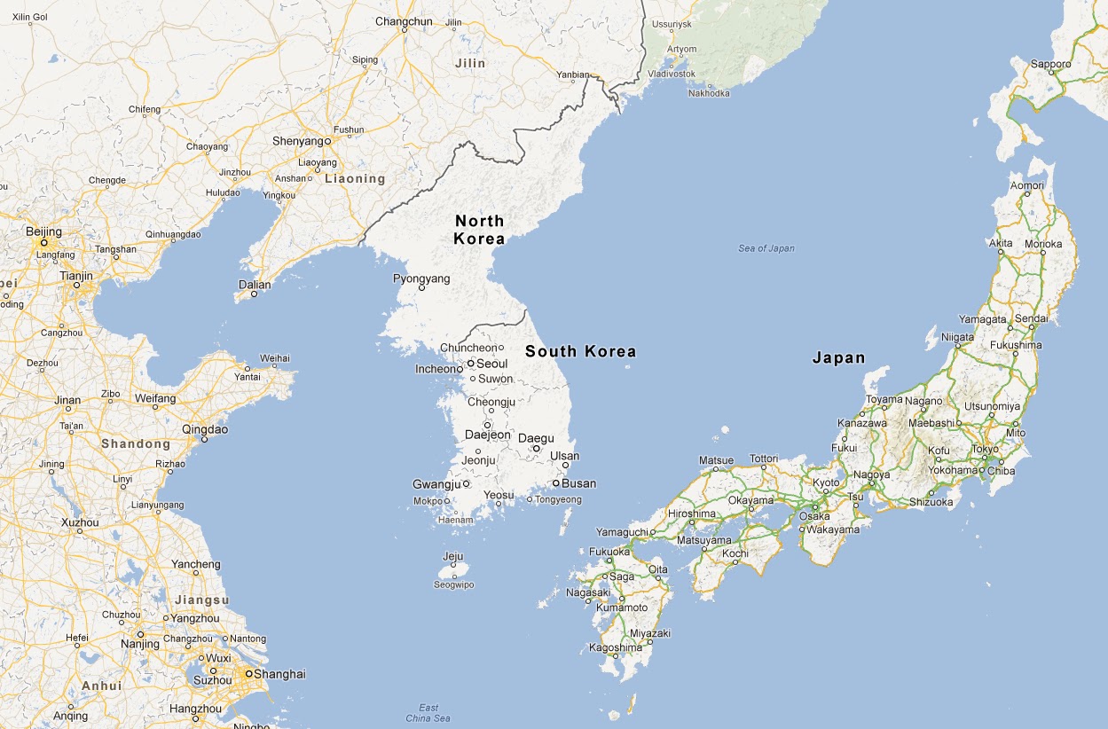 Политическая карта мира корея