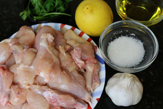 Ingredientes para pollo al ajillo
