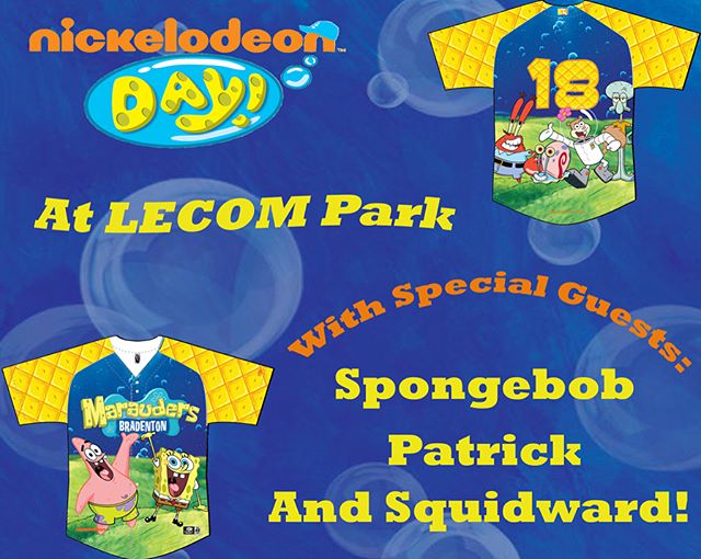 NickALive! Florida The Bradenton Marauders to Host Nickelodeon Night