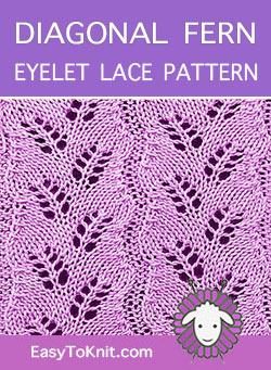 Eyelet lace pattern, Free and Easy!