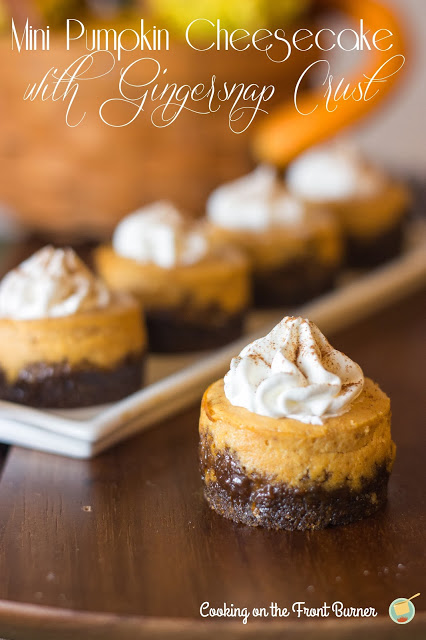 pumpkin cheesecakes with gingersnap crust recipe