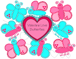valentine clip butterflies butterfly heart valentines classroom clipart hearts sign classroomclipart treasures nz
